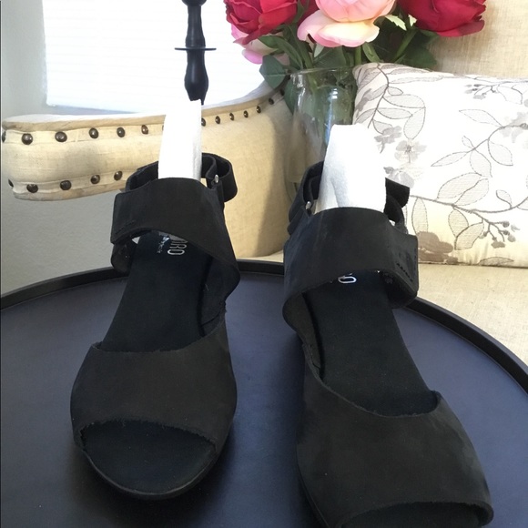 Munro Fabiana leather Black Nubuck sz9 - Picture 2 of 4